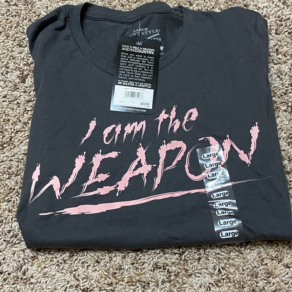 (3 for $25) I am the Weapon tee